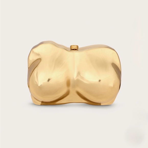 cult gaia Handbags - Cult Gaia Reina Clutch in Brushed Brass — $898